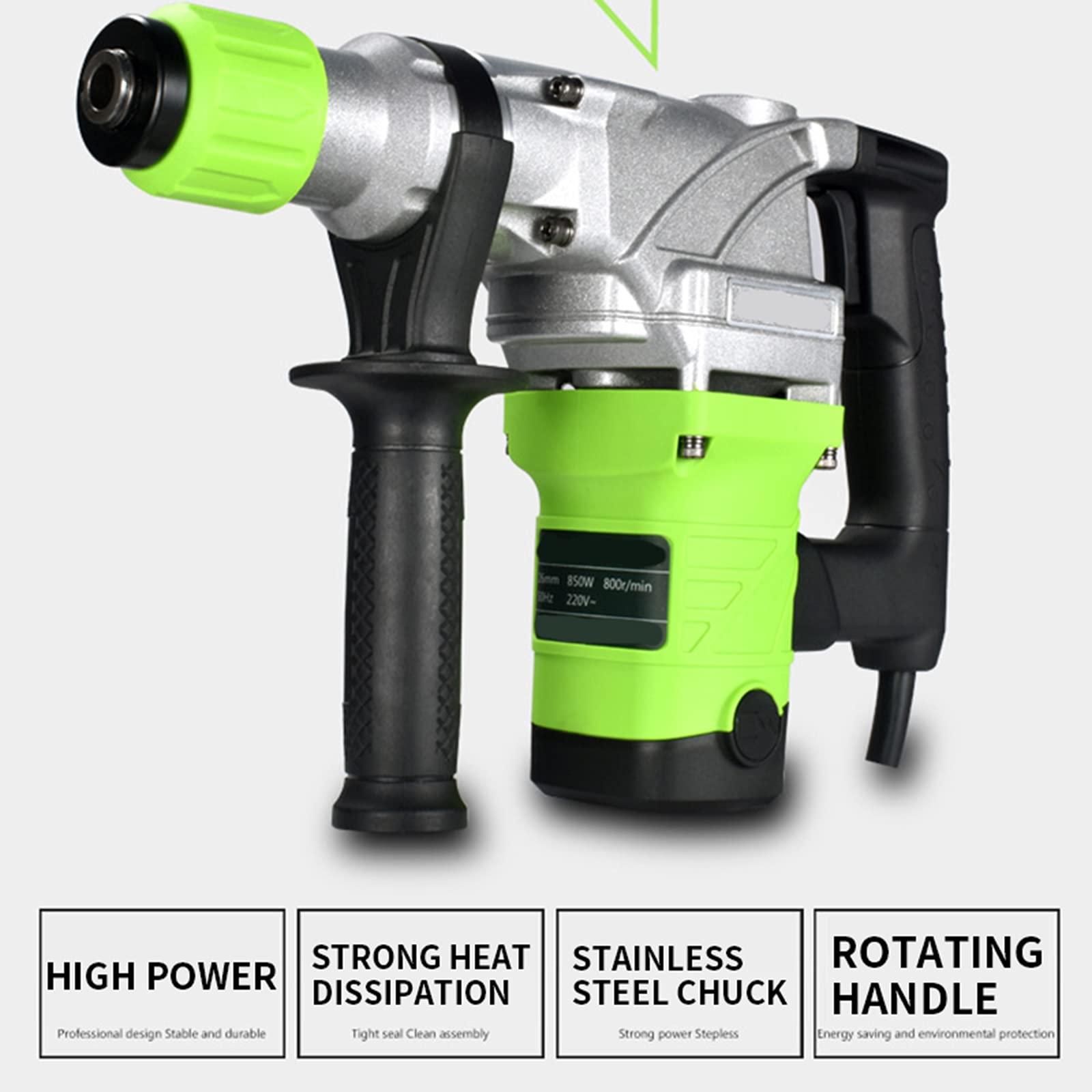 Amazon.co.jp: 220V850W電動ハンマー電動ピックデュアルパーパス